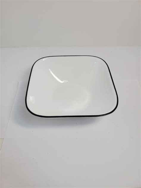 Corelle Black Simple Lines Square Soup/cereal Bowl - Etsy