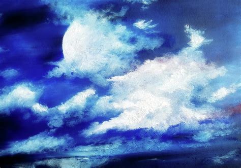 Night Clouds Painting by Angela M Smith TheArtSmith - Fine Art America