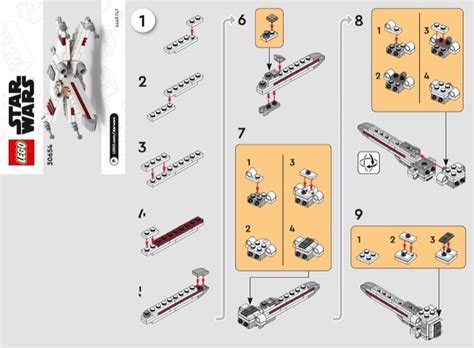 LEGO 30654 X-wing Starfighter Instructions, Star Wars - Episode VI