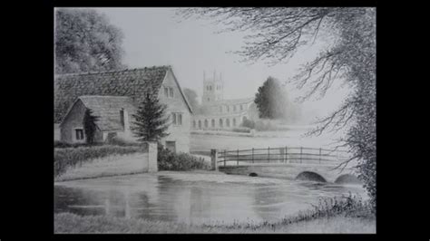 Landscape Drawings with Graphite Pencils, Gallery slideshow - YouTube