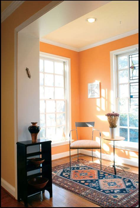 tangerine walls | Bedroom orange, Home decor, Family room design