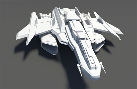 Spaceship Spacecraft Jet 3D Model $30 - .obj - Free3D