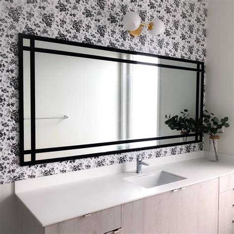 Upgrading our builder grade mirror: DIY double framed mirror – Hana’s ...