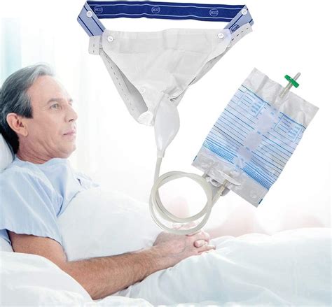 Silicone Urine Collector with 2 Urine Catheter Bags, 3 Type Optional for Man Woman Elderly (Men ...