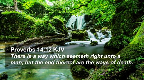 Proverbs 14:12 KJV Desktop Wallpaper - There is a way which seemeth right unto a man,