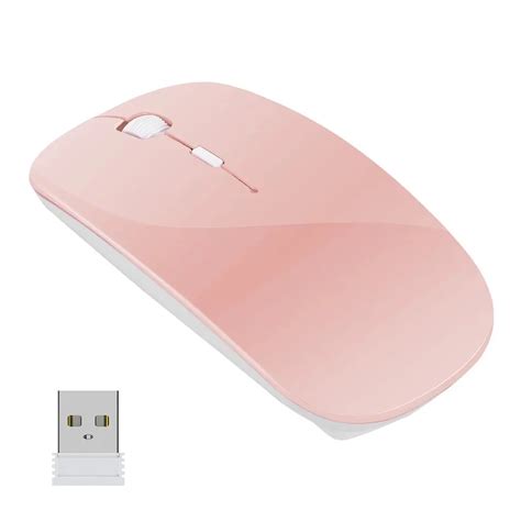 Pink-Blue-Black-2-4GHz-1600dpi-Wireless-Mouse-USB-Rechargeable ...