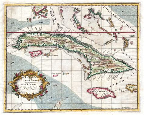 Large detailed old map of Cuba - 1763 | Cuba | North America | Mapsland | Maps of the World