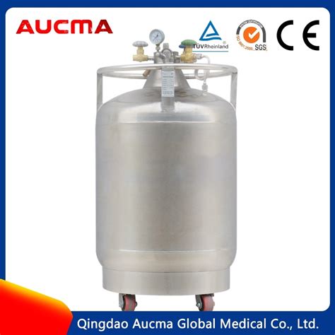 Stainless Steel 150~200L Cryogen Liquid Nitrogen Self Pressure Tank Chemical Storage Containers ...