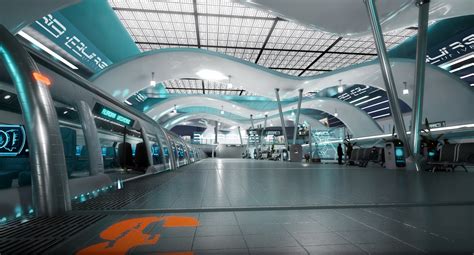 Joakim Engholm - Futuristic Train station