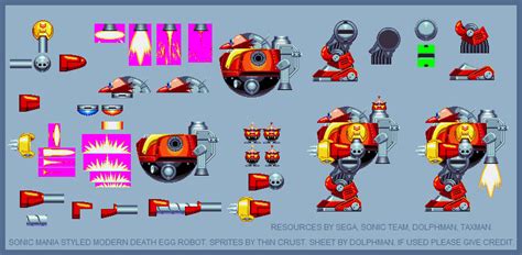 Sonic Mania Modern Death Egg Robot Sprites by BrandonJaeger on DeviantArt