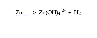 Solved Zn ==> Zn(OH)4 2 + H2 | Chegg.com