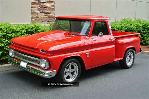 1965 Chevy C10 Custom Step Side Hot Rod Restomod 327 Small Black V8