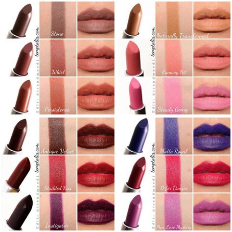 новые матовые помады Mac свотчи MAC The Matte Lip Collection 2015 ... | Makeup swatches, Mac ...