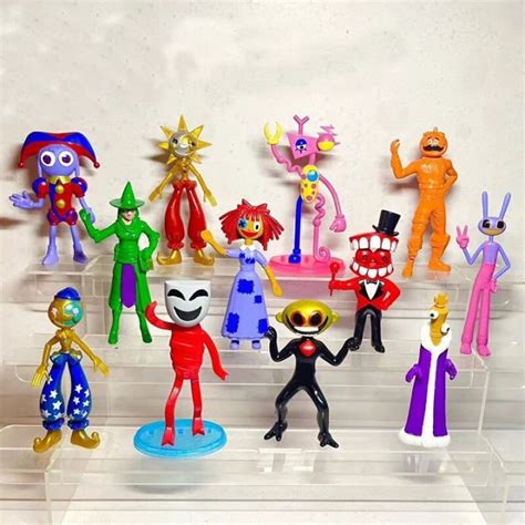 NEW 6-12PCS Set The Amazing Digital Circus Action Figure Pomni Jax Kinger Figure Collectible ...