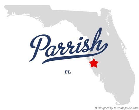 Map of Parrish, FL, Florida