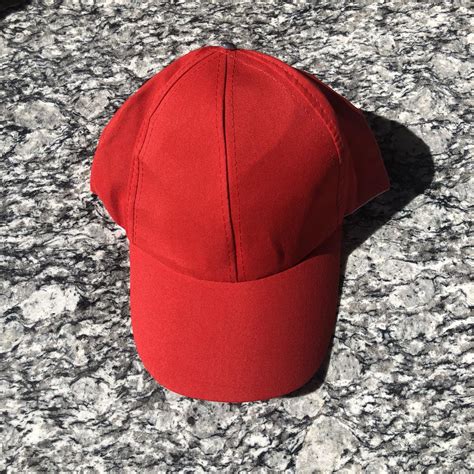 Red Baseball Cap: ***FREE SHIPPING*** Condition:... - Depop