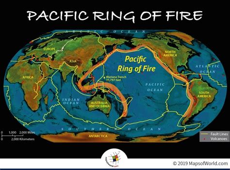 Ring Of Fire World Map | Carolina Map