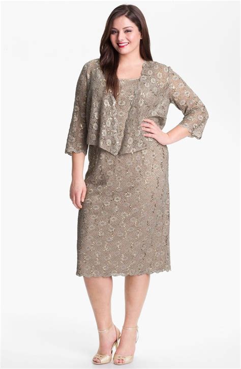 Alex Evenings Embellished Lace Sheath Dress & Jacket (Plus Size) | Nordstrom