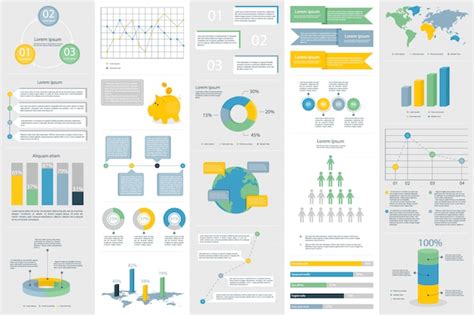 Premium Vector | Banner of infographic data visualization elements