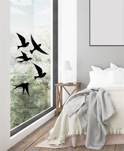 Bird Window Decals Bird Decal Birds in Flight Wall Decal - Etsy