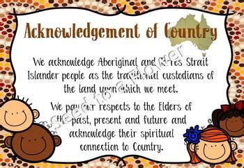 Acknowledgement of Country Poster by Seed to a Flower | TPT