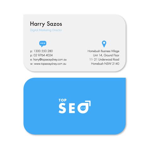 Business card design Top SEO