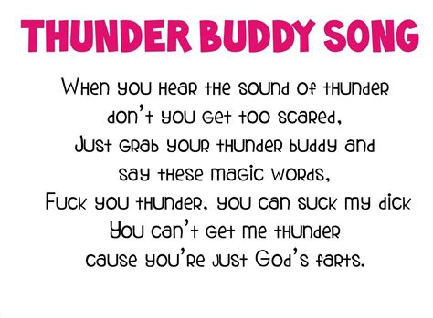 Thunder Buddy Lyrics