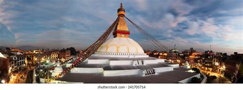 209 Boudhanath Stupa Night View Images, Stock Photos & Vectors ...