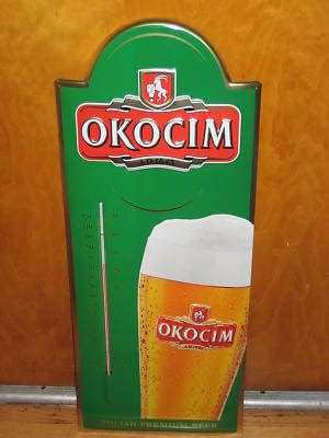 OKOCIM POLISH PREMIUM BEER SIGN / THERMOMETER BNIB | #118178483