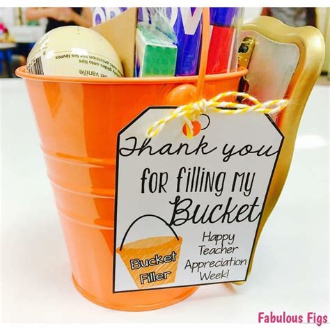 Teacher Appreciation Gift Ideas and Free Printables - Fabulous Figs