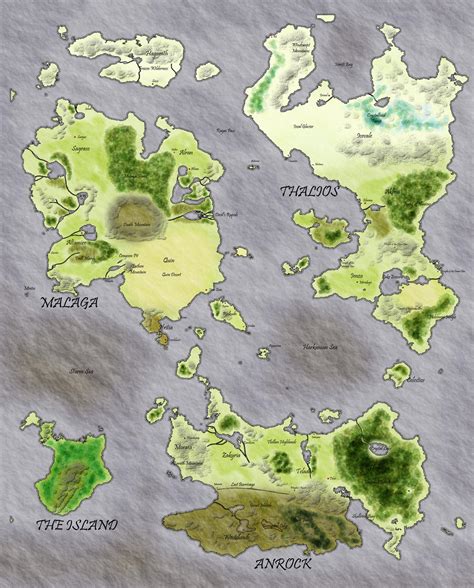 Map of Gaia by FireRai on DeviantArt