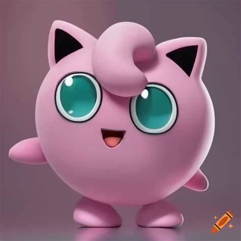 Jigglypuff with microphone on Craiyon