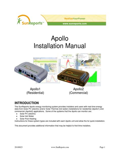 Apollo Installation Manual: Reports | PDF | Ip Address | Computer Network