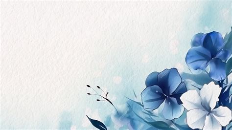 Premium Photo | Blue flowers on a blue background with a place for text