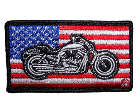 Patriotic American Flag Motorcycle Embroidered Biker Patch – Quality Biker Patches