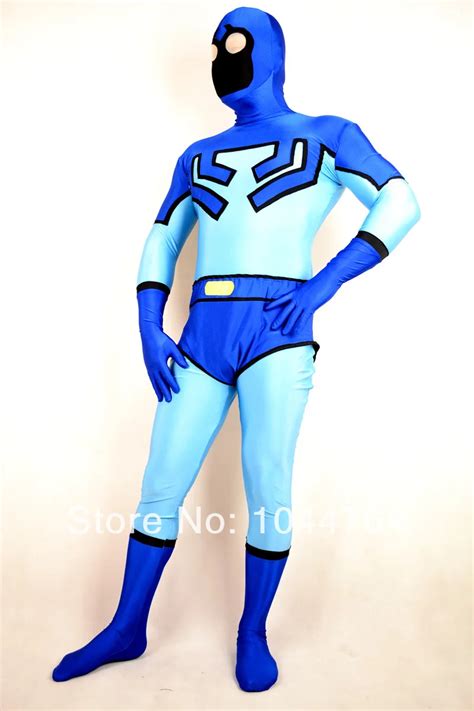 Aliexpress.com : Buy Blue Beetle Costume Ted Kord Blue Beetle Spandex ...