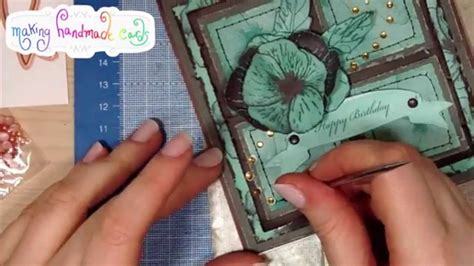 Handmade Birthday Card Making Tutorial - YouTube