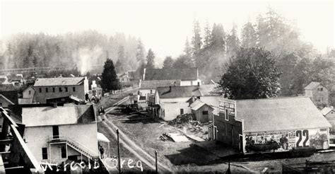 Old Marcola Oregon | Looking East on Main St ca 1910 | curtis Irish | Flickr