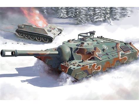 The Dragon 1/35 T95 Super Heavy Tank from the plastic tank model range ...