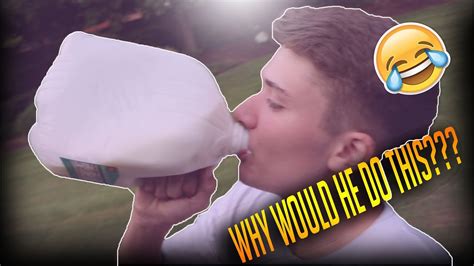 The Gallon Milk Challenge!! - YouTube