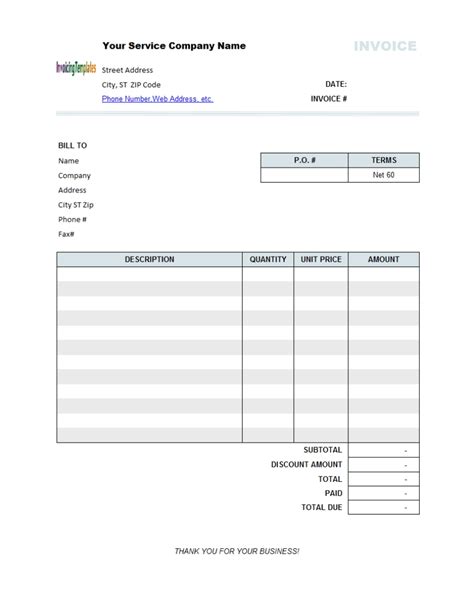 Free Open Office Invoice Template - Get Free Templates