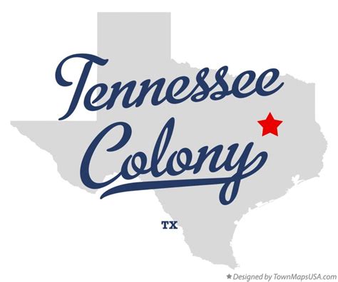 Map of Tennessee Colony, TX, Texas