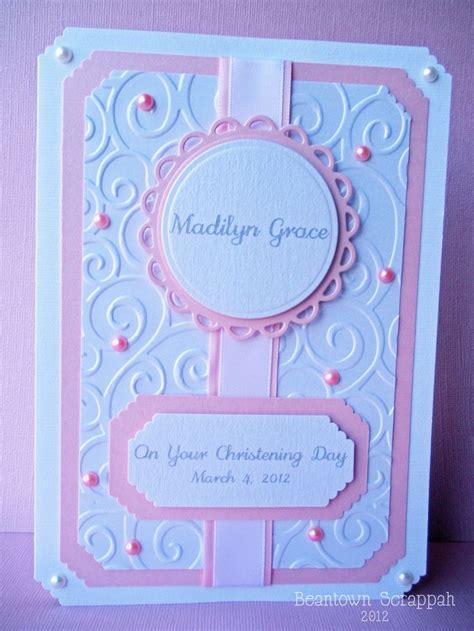 Baptism/Christening Card - Scrapbook.com | Christening cards, Confirmation cards, Kids cards