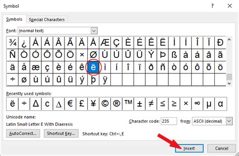 How to typë e with two dots or umlaut (ë or Ë) - Software Accountant