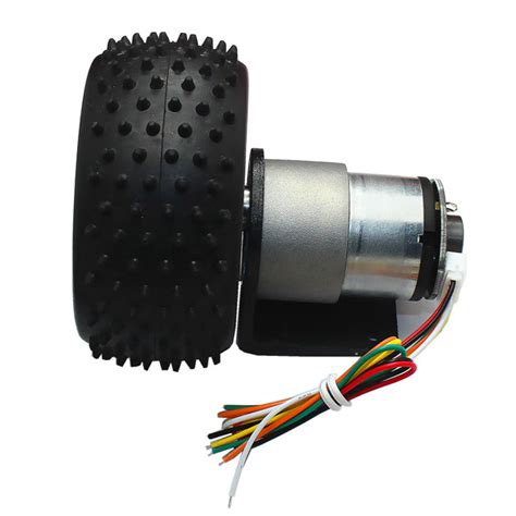 12V 320rpm/12V 107rpm/6V 160rpm DC Gear Motor Encoder Motor with Mounting Bracket and Wheel ...