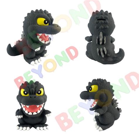 Cute Godzilla PVC Bust Coin Bank 3D Toy Figure Piggy Bank Coin Collector | eBay