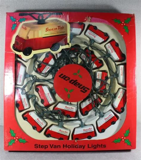 SNAP ON TOOLS Vintage Step Van Tool Truck Holiday Lights Tested $75.00 - PicClick