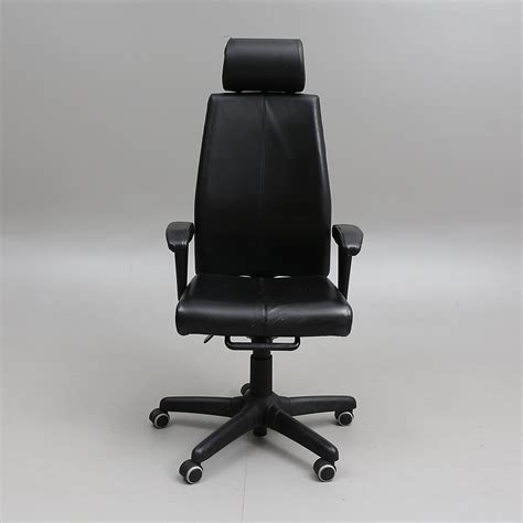 Images for 299705. OFFICE CHAIR, leather, "Operative", IKEA. - Auctionet