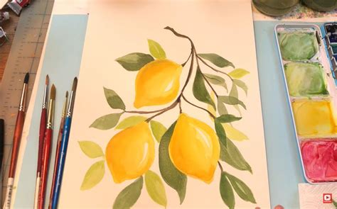 How To Paint Lemons: 10 Amazing and Easy Tutorials! | Lemon painting, Easy tutorial, Painting