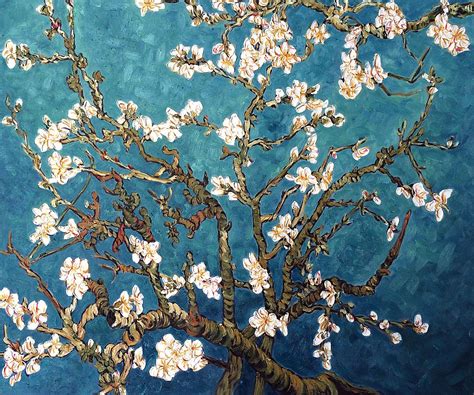 Branches of an Almond Tree in Blossom Vincent Van Gogh from @overstockArt Flower Painting ...